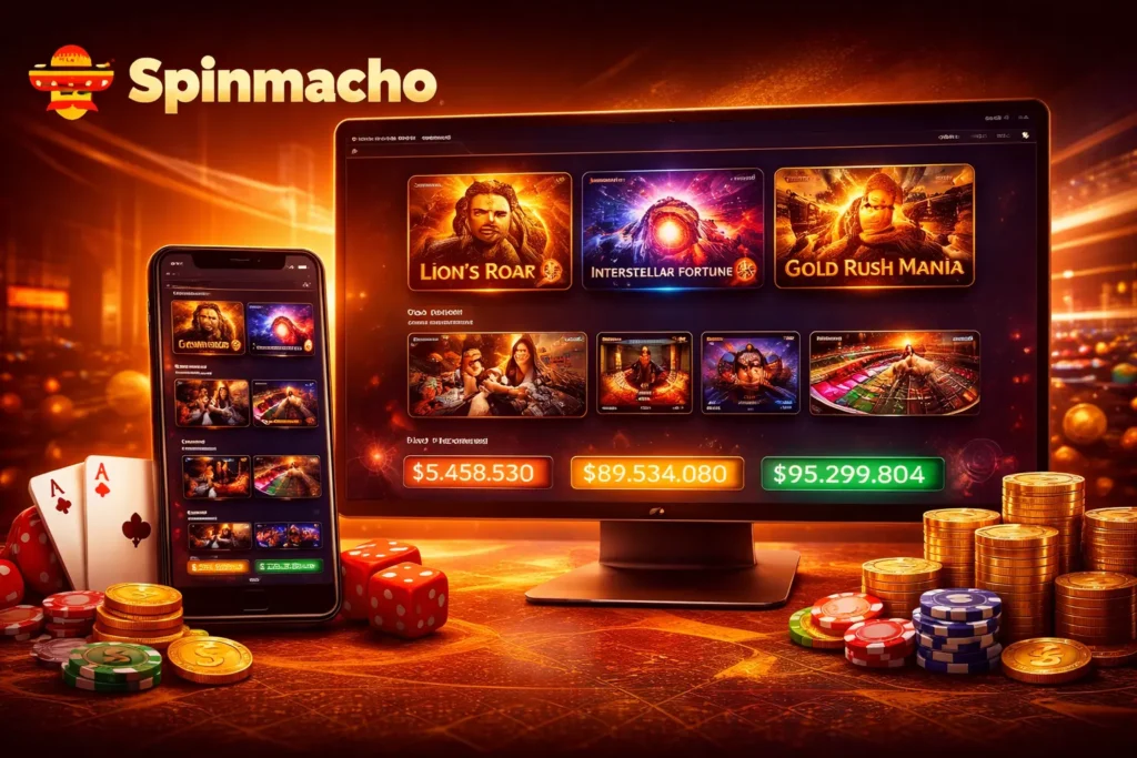 Spinmacho games lobby