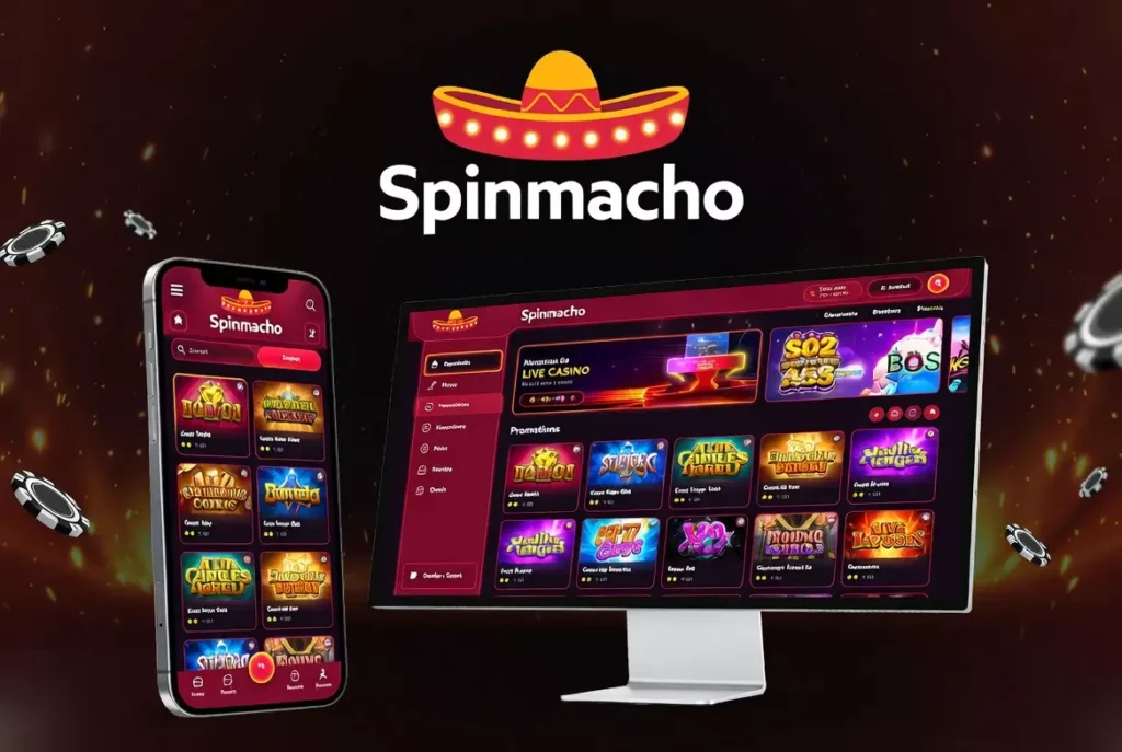 spinmacho mobile vs desktop interface